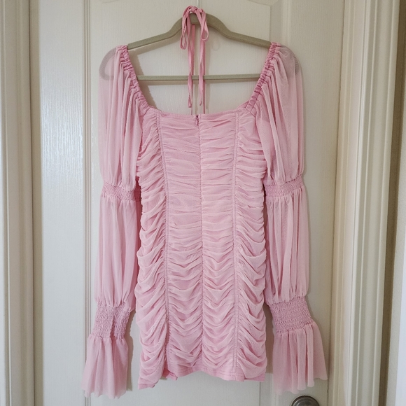 Dolls Kill Sugar Thrillz Pink Bodycon Dress - Picture 2 of 6